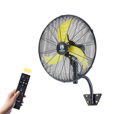 Brushless DC Industrial Outdoor Oscillating Wall Mount Fan with Remote Control