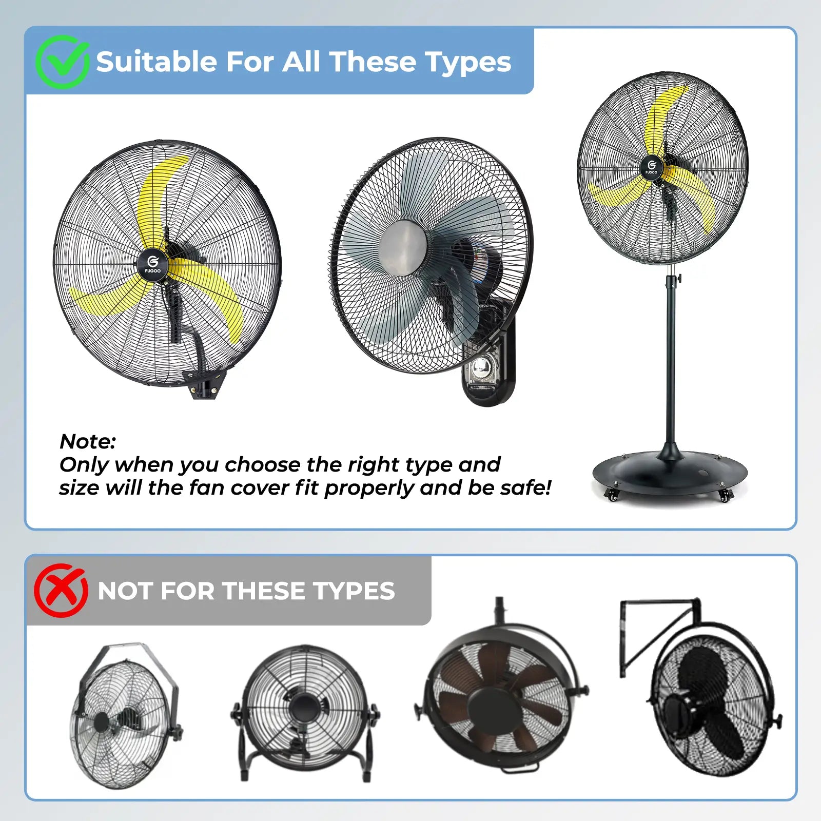 Heavy Duty Waterproof Outdoor Fan Cover