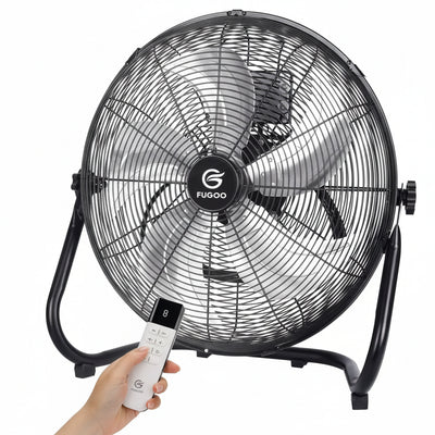 18" High Velocity Floor Fan with Remote