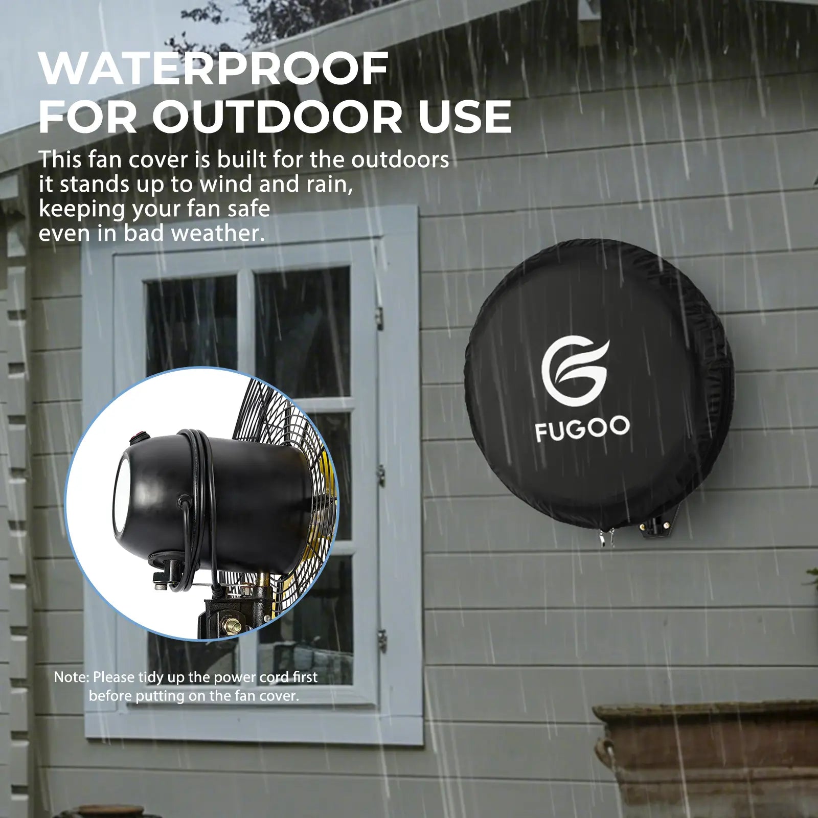 Heavy Duty Waterproof Outdoor Fan Cover